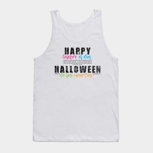 Celebre el dia de los muertos Tank Top